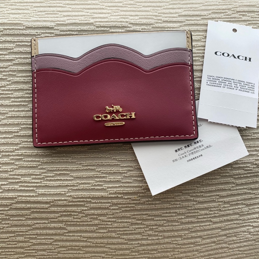 Coach Slim Card Case Petal